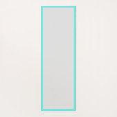 ピースラブビーチターコイズハートシーシェル ヨガマット (裏面)