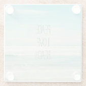 ピースラブビーチ ガラスコースター (裏面)