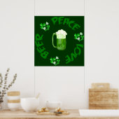 ピースラブビール ポスター (キッチン)