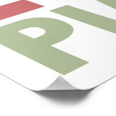 ピースラブピアノ ポスター (角)