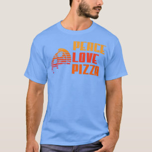 ピースラブピザラバー わたしはピザが好き プレミアム 12442 Tシャツ