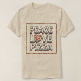 ピースラブピザTシャツ Tシャツ
