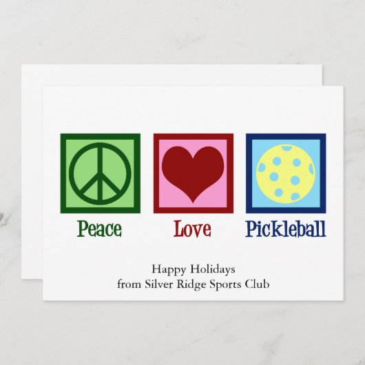 ピースラブピックボールかわいいカスタマイズ シーズンカード (正面/裏面)