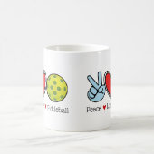 ピースラブピックボールコーヒーマグ コーヒーマグカップ (中央)
