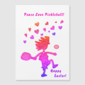 ピースラブピックボール磁石カード (正面)