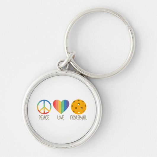 ピースラブピックボール キーホルダー (正面)