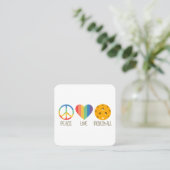 ピースラブピックボール スクエア名刺 (スタンド正面)