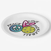 ピースラブピックボール ペーパープレート (アングル)