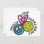 ピースラブピックボール ポストカード (正面/裏面)