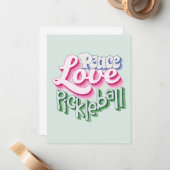 ピースラブピックルボール ノートカード (正面/裏面インサイチュ)