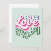 ピースラブピックルボール ノートカード (正面/裏面)