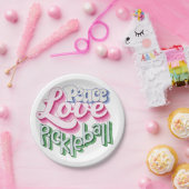 ピースラブピックルボール ペーパープレート (パーティー)