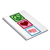 ピースラブピッグ ノートブック (右側)