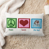 ピースラブピット雄牛 ランバークッション (ブランケット)