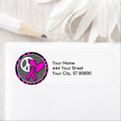 ピースラブピンク認識度リボン ラベル (インサイチュ)