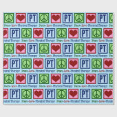 ピースラブフィジカルセラピークリスマス ラッピングペーパー (フラット)