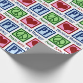 ピースラブフィジカルセラピーPTクリスマス ラッピングペーパー (角)