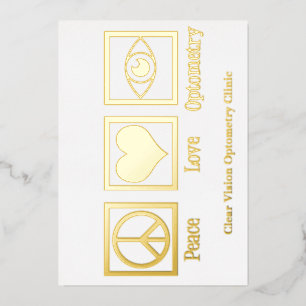 ピースラブフォトメトリックカスタム金ゴールド 箔シーズンカード