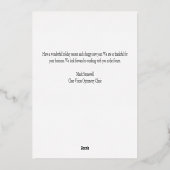 ピースラブフォトメトリックカスタム金ゴールド 箔シーズンカード (裏面)