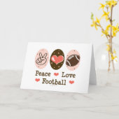 ピースラブフットボールグリーテ空白のィングカード カード (黄色い花)