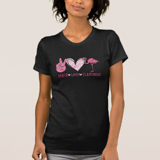 ピースラブフラミンゴ |フラミンゴ愛好家 Tシャツ
