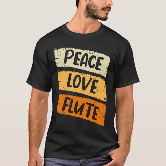 ピースラブフルート Tシャツ (正面)