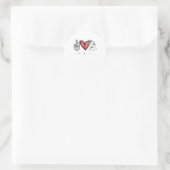 ピースラブブブークルーナース幽霊ハロウィー ラウンドシール (バッグ)