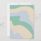 ピースラブベビーワイルドフラワーニュートラルベビーシャワー 招待状 (裏面)