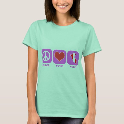 ピースラブペルー Tシャツ (正面)