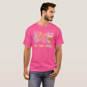 ピースラブペンギン遊のアコースティックギター楽器 Tシャツ (正面フル)