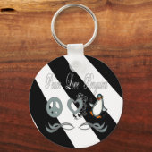 ピースラブペンギン キーホルダー (正面)