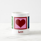 ピースラブホッケー コーヒーマグカップ (中央)