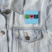 ピースラブホッケー(ゴアリーマスク)かわいい 缶バッジ (インサイチュ)