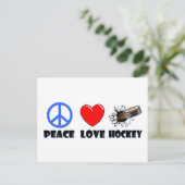 ピースラブホッケー ポストカード (スタンド正面)