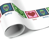 ピースラブホッケー ラッピングペーパー (ロールコーナー)