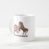 ピースラブホース コーヒーマグカップ (正面左)