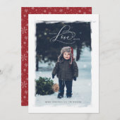 ピースラブホープファミリーホリデーレター シーズンカード (正面/裏面)