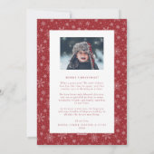 ピースラブホープファミリーホリデーレター シーズンカード (裏面)