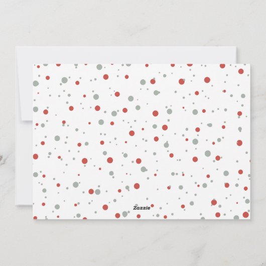 ピースラブホープ写真クリスマスホリデーカード シーズンカード (裏面)