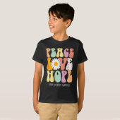 ピースラブホープ脳動脈瘤認識度ギフト Tシャツ (正面フル)