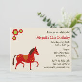 ピースラブポニーズガールズ誕生日招待状 招待状 (スタンド正面)