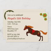 ピースラブポニーズガールズ誕生日招待状 招待状 (正面/裏面)