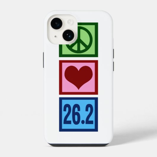 ピースラブマラソン iPhoneケース (裏面)