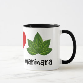 ピースラブマリナラバジル葉クラスター マグカップ
