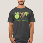 ピースラブマルガリタスカクテルメンズ Tシャツ (正面)