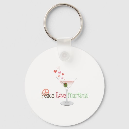 ピースラブマルティニス キーホルダー (正面)
