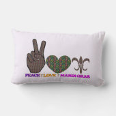 ピースラブマルディグラ装飾用クッション ランバークッション (裏面)