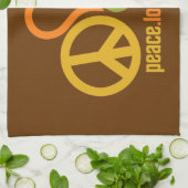 ピースラブミュージックカスタムキッチンタオル キッチンタオル (折り畳み)