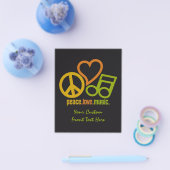 ピースラブミュージックカスタムチラシ チラシ (シングル)