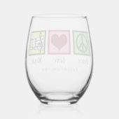 ピースラブミュージックカスタムミュージシャン ステムなしワイングラス (裏面)